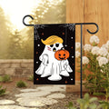 Halloween Trump Ghost Garden Flag - 12x18 Inch Double Sided, Trumpkin Flag, Halloween Republican Gift, Trump Vance 2024 Flag