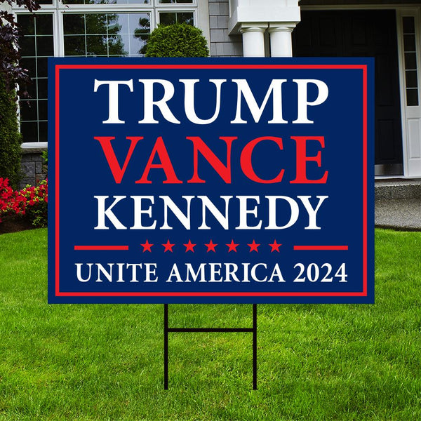 Trump Vance 2024 Banner – 240x50 Cm Groß, Aus Wetterfestem Polyester, Mit Aufhängeseil