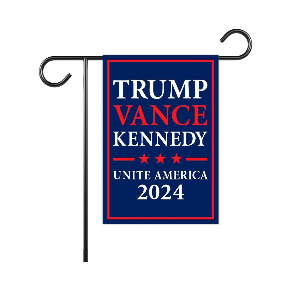 Trump Vance Kennedy 2024 Garden Flag - 12x18 Inch Double Sided, Trump Vance 2024 Flag, Unite America 2024 Flag, Trump 2024 Flag