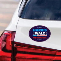 Harris Walz 2024 Obviously Car Magnet, Harris For President 2024 Vehicle Magnet, 2024 President Election, Madam President Magnet, 6" x 4.5"