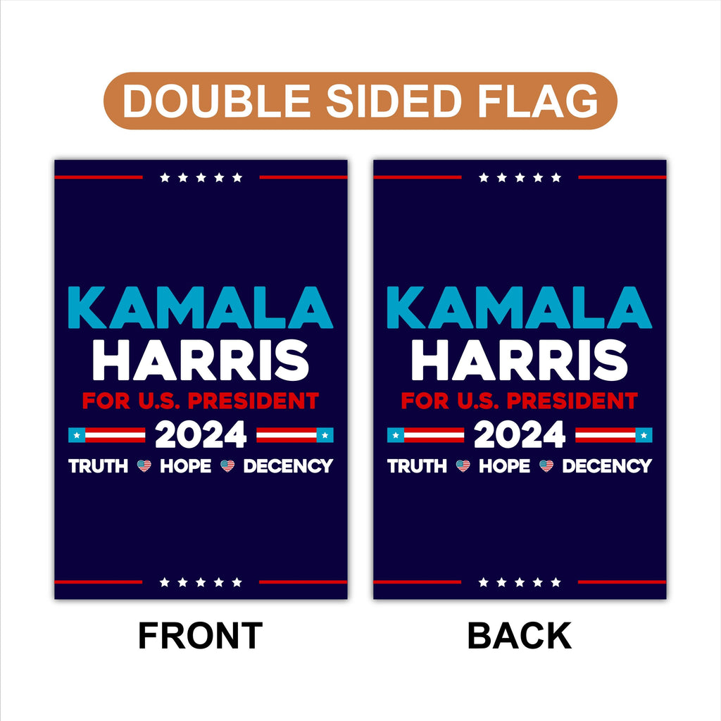 Kamala Harris Walz Obviously Garden Flag - 12x18 Inch Double Sided, Childless Cat Lady Flag, Harris For President 2024, Madam President Flag