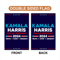 Kamala Harris Walz Obviously Garden Flag - 12x18 Inch Double Sided, Childless Cat Lady Flag, Harris For President 2024, Madam President Flag