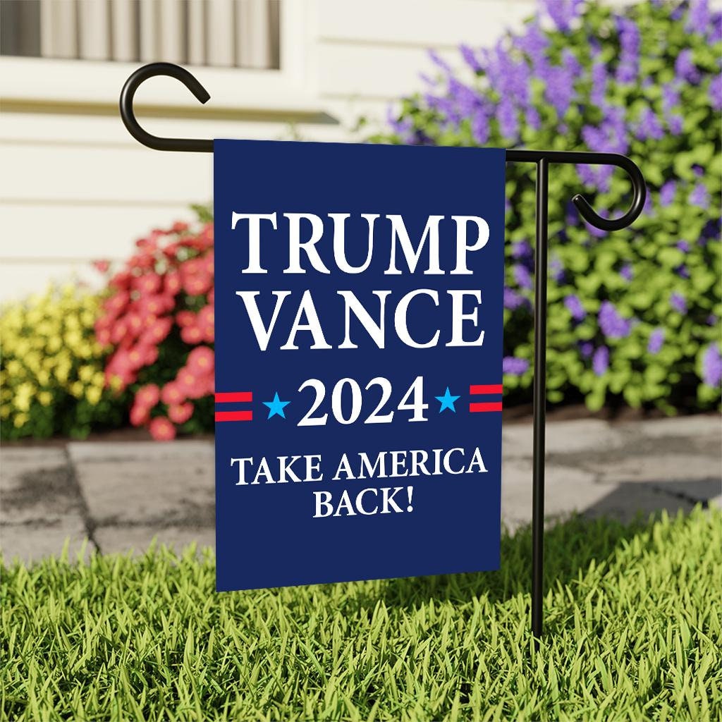 Trump Vance 2024 Garden Flag - 12x18 Inch Double Sided, Trump Vance Kennedy 2024 Flag, Unite America 2024 Flag, Trump 2024 Flag