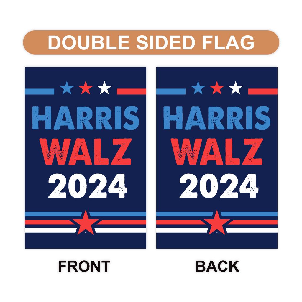 Harris Walz 2024 Obviously Garden Flag - 12x18 Inch Double Sided, Childless Cat Lady, Kamala Harris For President 2024, Madam President Flag