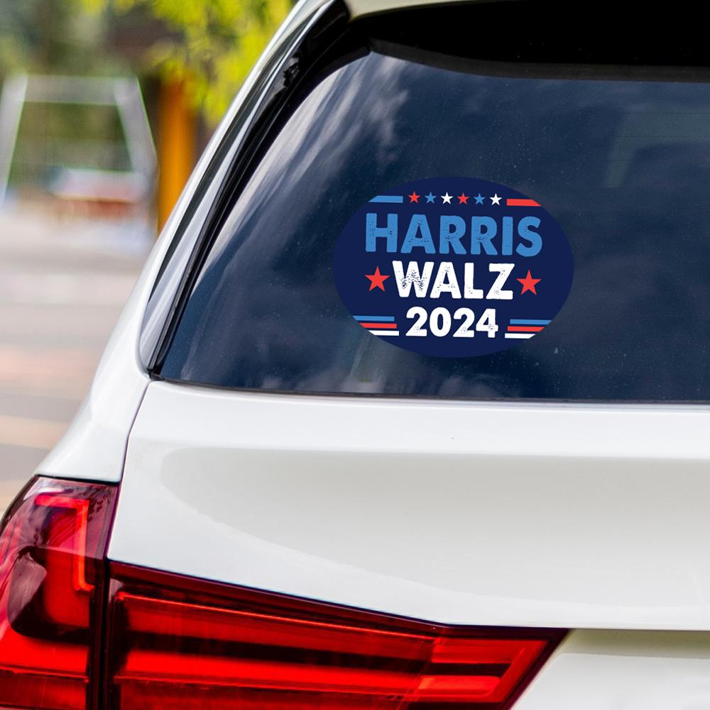 Harris Walz Obviously Sticker Vinyl Decal, Harris For President 2024 Vinyl Sticker, Truth Hope Decency Bumper Sticker - 6" x 4.5"