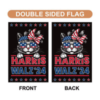 Harris Walz 2024 Obviously Garden Flag - 12x18 Inch Double Sided, Childless Cat Lady, Kamala Harris For President 2024, Madam President Flag