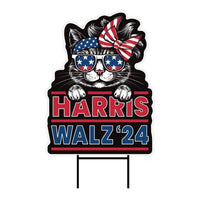 Harris Walz 2024 Obviously Yard Sign - Coroplast Harris For President 2024 Lawn Sign, Truth Hope Decency Election Signs with Metal H-Stake