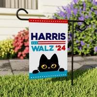 Harris Walz 2024 Obviously Garden Flag - 12x18 Inch Double Sided, Childless Cat Lady, Kamala Harris For President 2024, Madam President Flag