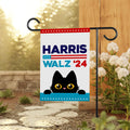 Harris Walz 2024 Obviously Garden Flag - 12x18 Inch Double Sided, Childless Cat Lady, Kamala Harris For President 2024, Madam President Flag