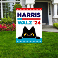 Harris Walz 2024 Obviously Yard Sign - Coroplast Harris For President 2024 Lawn Sign, Truth Hope Decency Election Signs with Metal H-Stake