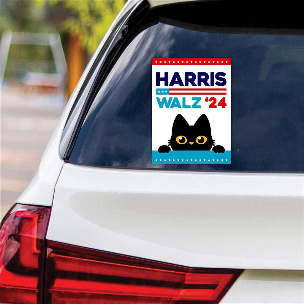 Harris Walz Obviously Sticker Vinyl Decal, Harris For President 2024 Vinyl Sticker, Truth Hope Decency Bumper Sticker - 6" x 4.5"