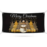 Christmas Banner Sign, 13 Oz Christmas Tree, Holiday, Winter, Xmas Tree Banner, Merry Christmas Welcome Vinyl Banner with Metal Grommets