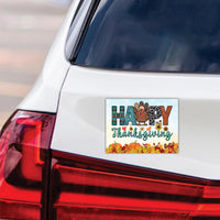 Happy Thanksgiving Turkey Car Magnet, Pumpkin Season Magnet, Thankful Magnet, Autumn Magnet, Thanksgiving Magnet, Fall Magnet, 6" x 4.5"