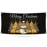 Christmas Banner Sign, 13 Oz Christmas Tree, Holiday, Winter, Xmas Tree Banner, Merry Christmas Welcome Vinyl Banner with Metal Grommets