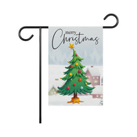 Christmas Garden Flag - 12x18 Inch Double Sided, Christmas Tree Flag, Holiday Flag, Winter Flag, Xmas Tree, Merry Christmas Welcome Flag