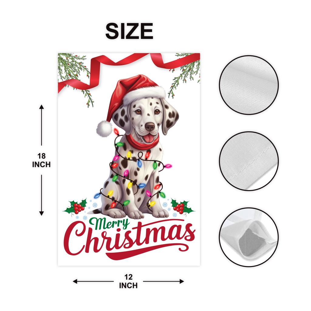 Christmas Garden Flag - 12x18 Inch Double Sided, Christmas Dog Flag, Holiday  Flag, Winter Flag, Xmas Dog Lover Merry Christmas Welcome Flag