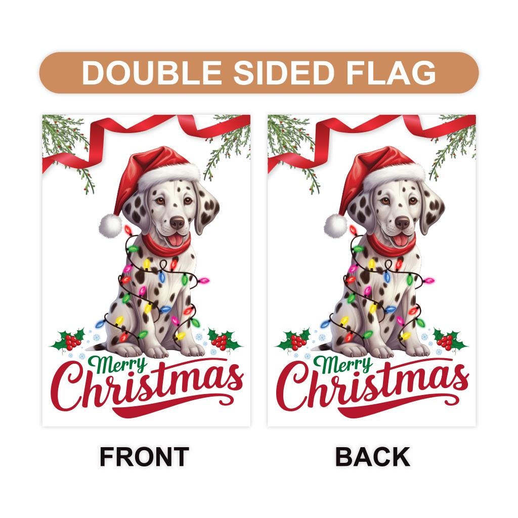 Christmas Garden Flag - 12x18 Inch Double Sided, Christmas Dog Flag, Holiday  Flag, Winter Flag, Xmas Dog Lover Merry Christmas Welcome Flag