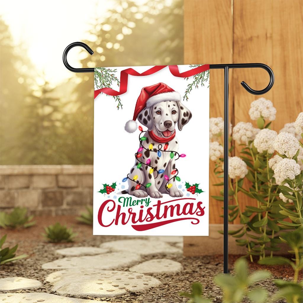 Christmas Garden Flag - 12x18 Inch Double Sided, Christmas Dog Flag, Holiday  Flag, Winter Flag, Xmas Dog Lover Merry Christmas Welcome Flag