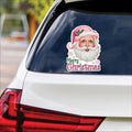 Pink Santa Retro Christmas Vinyl Decal, Santa Sticker, Holiday Winter Sticker, Christmas Sticker, Merry Christmas Bumper Sticker - 6