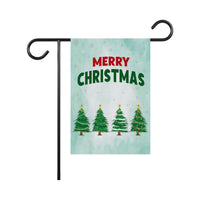 Christmas Garden Flag - 12x18 Inch Double Sided, Christmas Tree Flag, Holiday Flag, Winter Flag, Xmas Tree, Merry Christmas Welcome Flag