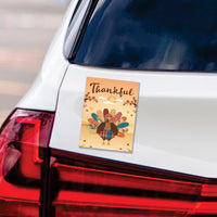 Happy Thanksgiving Turkey Car Magnet, Pumpkin Season Magnet, Thankful Magnet, Autumn Magnet, Thanksgiving Magnet, Fall Magnet, 6" x 4.5"
