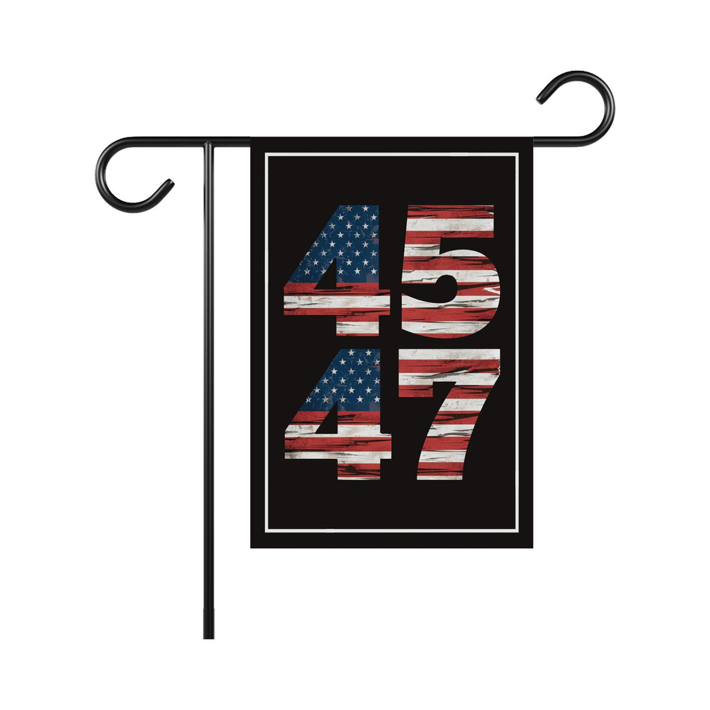 Trump 45-47 Garden Flag - 12x18 Inch Double Sided, Trump Won Again Flag, Donald Trump MAGA Flag, Trump 2024, Make America Great Again Flag