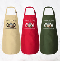 Sorry I Can't I Have To Feed My Sourdough Starter Apron, Adjustable Neck, Full-Length Sourdough Starter  Apron with Pockets, Sourdough Apron