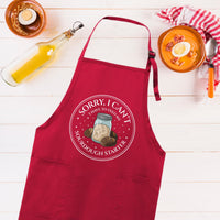 Sorry I Can't I Have To Feed My Sourdough Starter Apron, Adjustable Neck, Full-Length Sourdough Starter  Apron with Pockets, Sourdough Apron