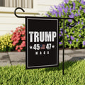Trump 45-47 Garden Flag - 12x18 Inch Double Sided, Trump Won Again Flag, Donald Trump MAGA Flag, Trump 2024, Make America Great Again Flag