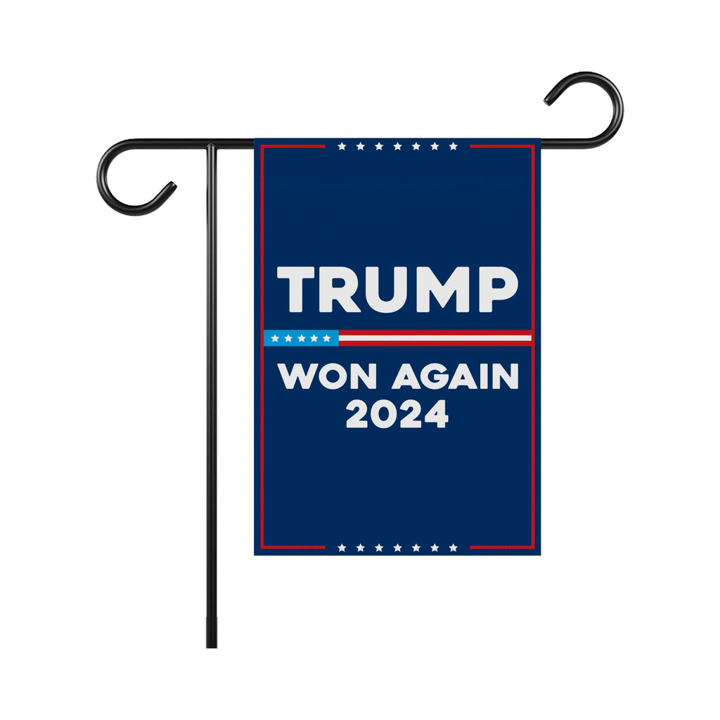 Trump 45-47 Garden Flag - 12x18 Inch Double Sided, Trump Won Again Flag, Donald Trump MAGA Flag, Trump 2024, Make America Great Again Flag