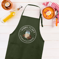Sorry I Can't I Have To Feed My Sourdough Starter Apron, Adjustable Neck, Full-Length Sourdough Starter  Apron with Pockets, Sourdough Apron