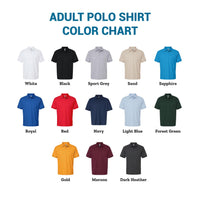 Custom Embroidered Polo Shirt for Men and Women(Adult)