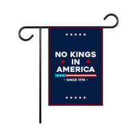 No Kings In America Garden Flag, 12x18 Inch Double Sided, Resist Hate Flag