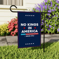 No Kings In America Garden Flag, 12x18 Inch Double Sided, Resist Hate Flag