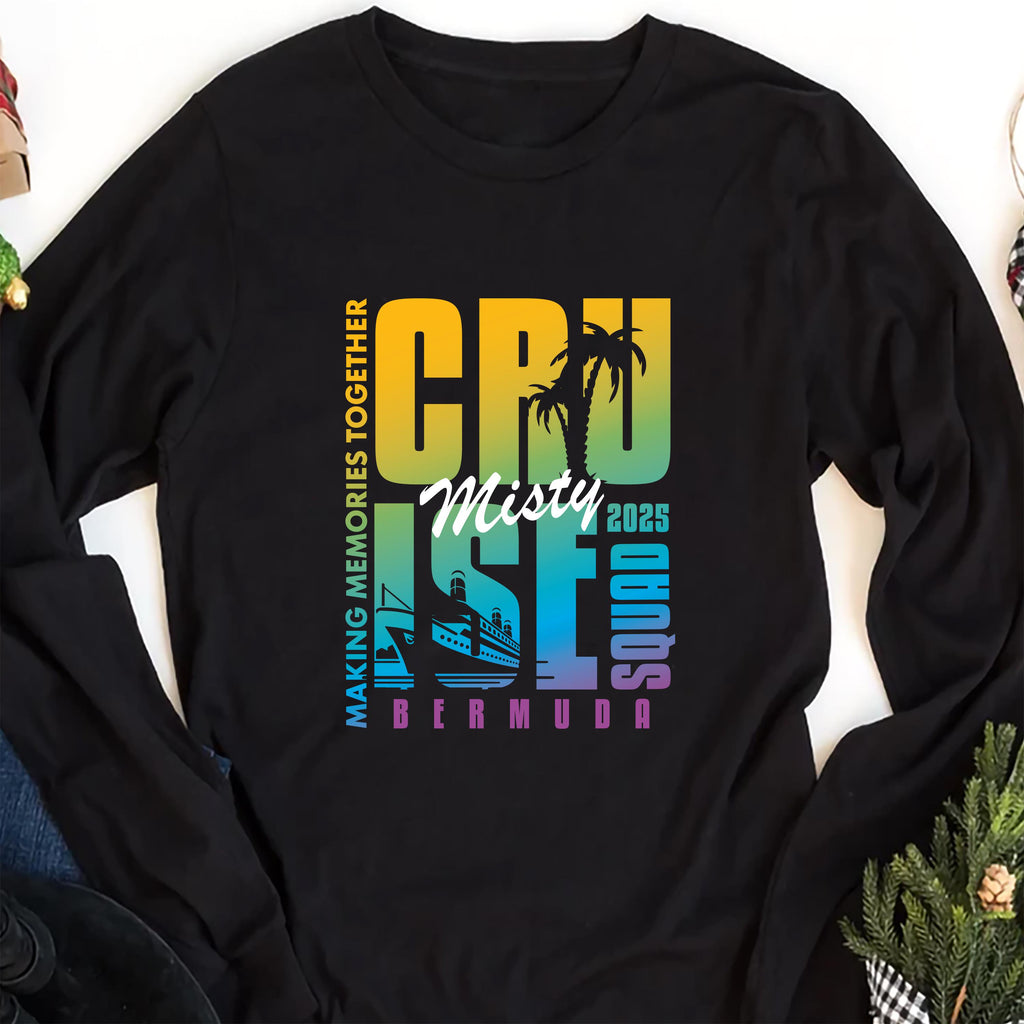 Personalized Cruise Squad 2025 Long Sleeve Shirt