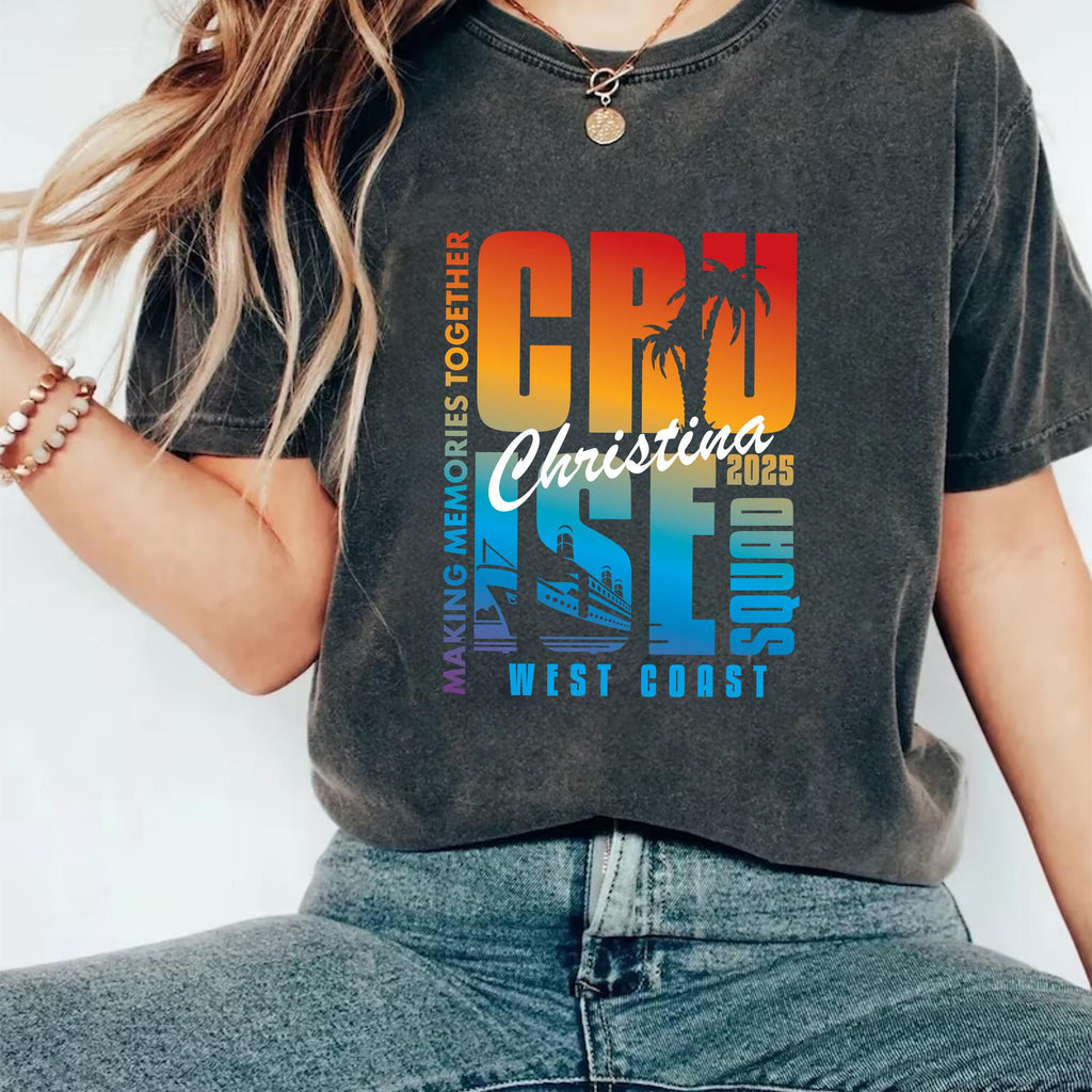 Personalized Cruise Squad 2025 Short Sleeve Shirt