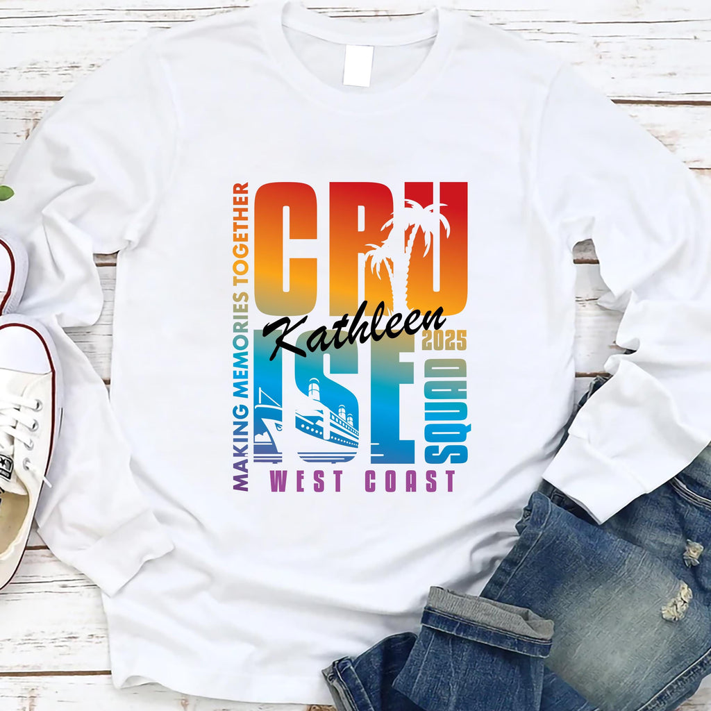 Personalized Cruise Squad 2025 Long Sleeve Shirt