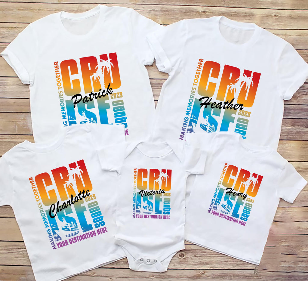 Personalized Cruise Squad 2025 Short Sleeve Shirt