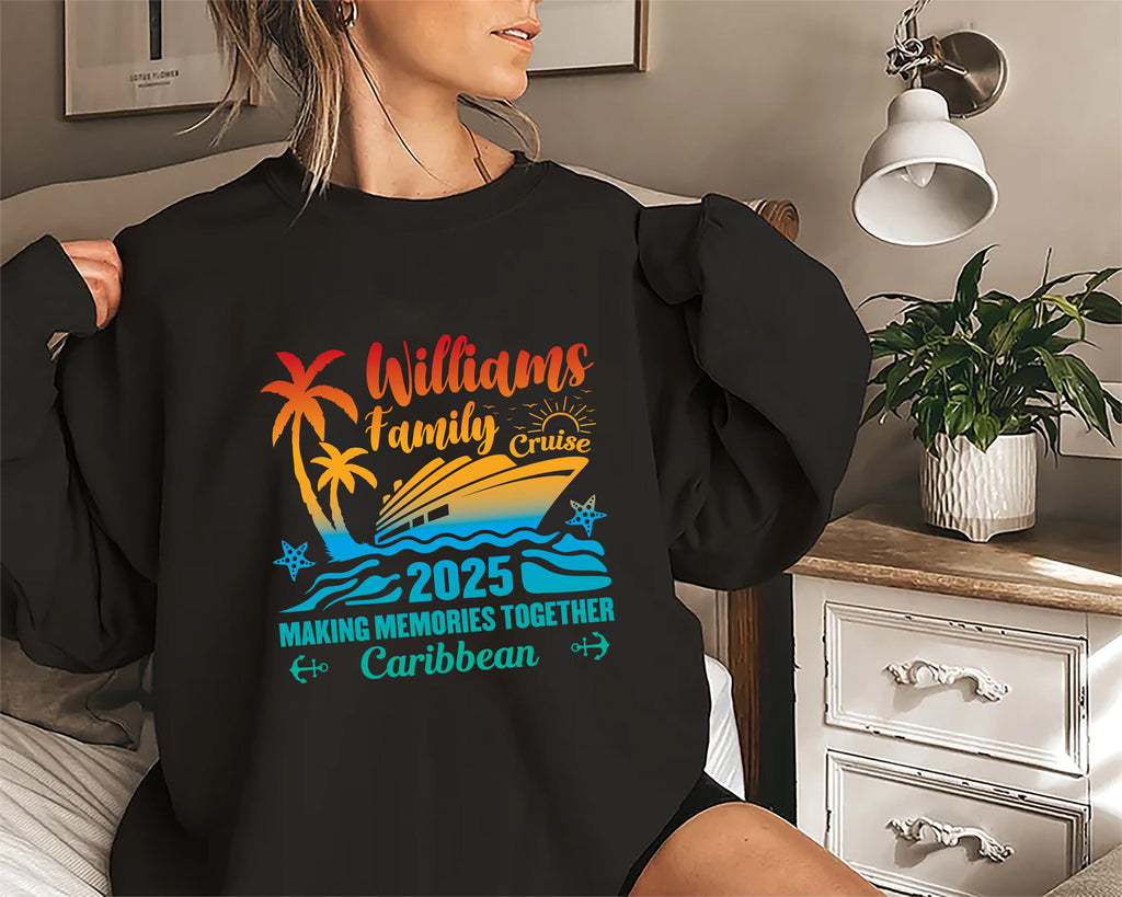 Personalized Cruise Squad 2025 Sweatshirt