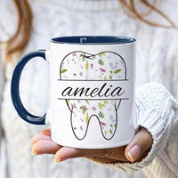 Personalized Dental Coffee Mug, Custom Dental Hygienist Gift, Funny Dentist Office Cup, Orthodontist Appreciation Mug, Dental Assistant Gift