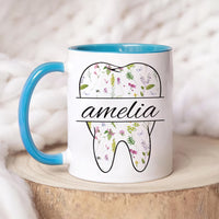Personalized Dental Coffee Mug, Custom Dental Hygienist Gift, Funny Dentist Office Cup, Orthodontist Appreciation Mug, Dental Assistant Gift