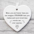Mum Ornament, Ceramic Keepsake Gift, Mother’s Day Gift for Mum, Birthday Gift for Mom, Thank You Mum Present, Sentimental Gift for Her