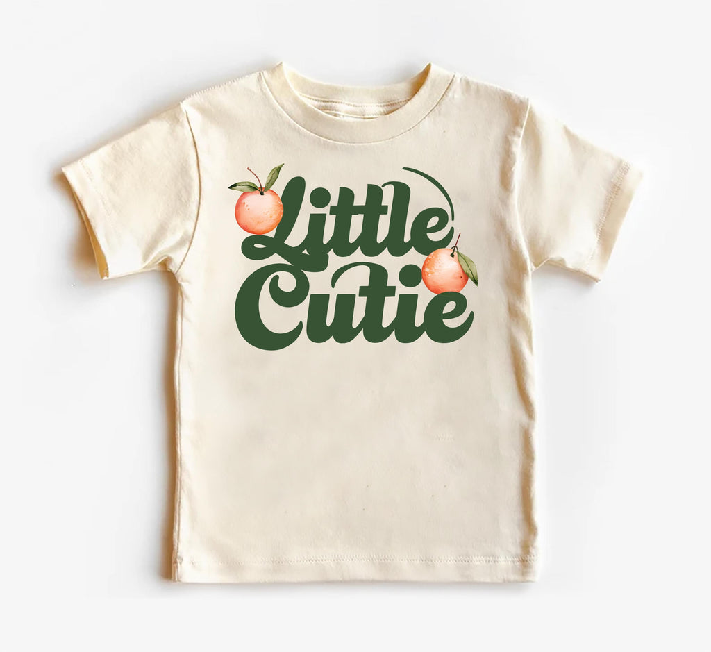 Little Cutie Baby Bodysuit, Baby Shirt, Toddler Sweatshirt - Retro Orange Fruit Outfit, Cute Baby Shower Gift, Trendy Citrus Baby Clothes