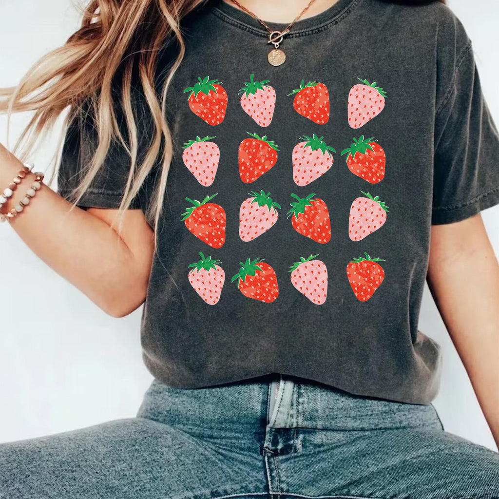 Cute Strawberry Short Sleeve T-Shirt