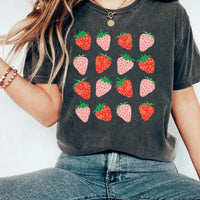 Cute Strawberry Short Sleeve T-Shirt