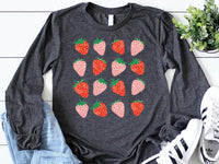 Cute Strawberry Long Sleeve Shirt