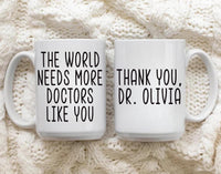 Personalized Doctor Coffee Mug, Custom Medical Gift, Doctor Appreciation Cup, Thank You Mug for Healthcare Worker, Doctor Retirement Gift