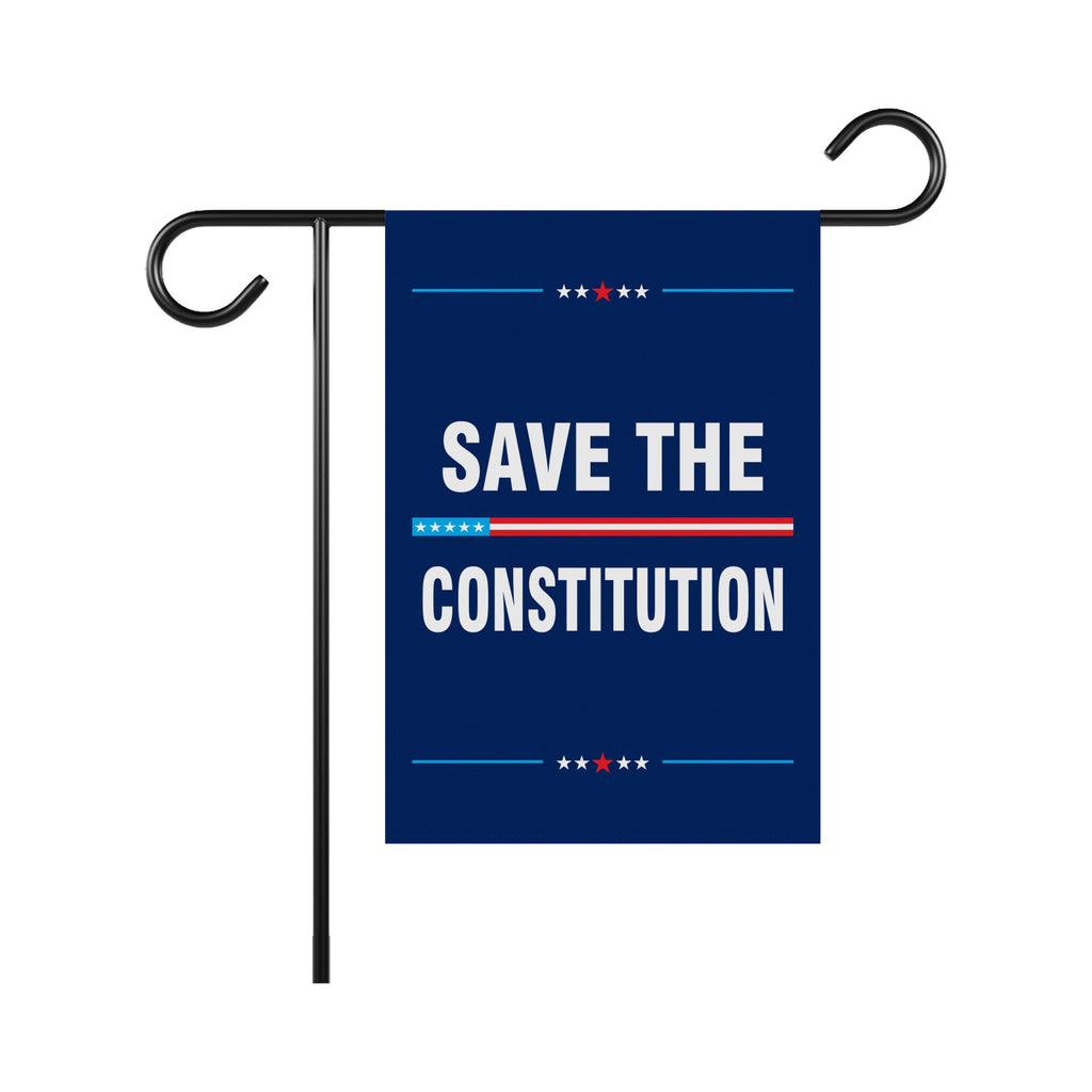 SAVE THE CONSTITUTION Garden Flag, Double Sided, Resist Hate Flag, Anti-Trump Flag, Statue of Liberty, Resist Racism, Resist Fascism Flag