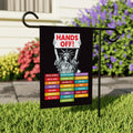 Hands Off Protest Garden Flag, Double Sided, Resist Hate Flag, Anti-Trump Flag, Women's Rights Flag, Resist Racism Flag, Resist Fascism Flag