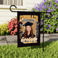 Personalized Graduation Garden Flag with Photo, Double Sided, Custom Name & School, Graduation Decoration 2025 Yard Sign, Class of 2025 Flag